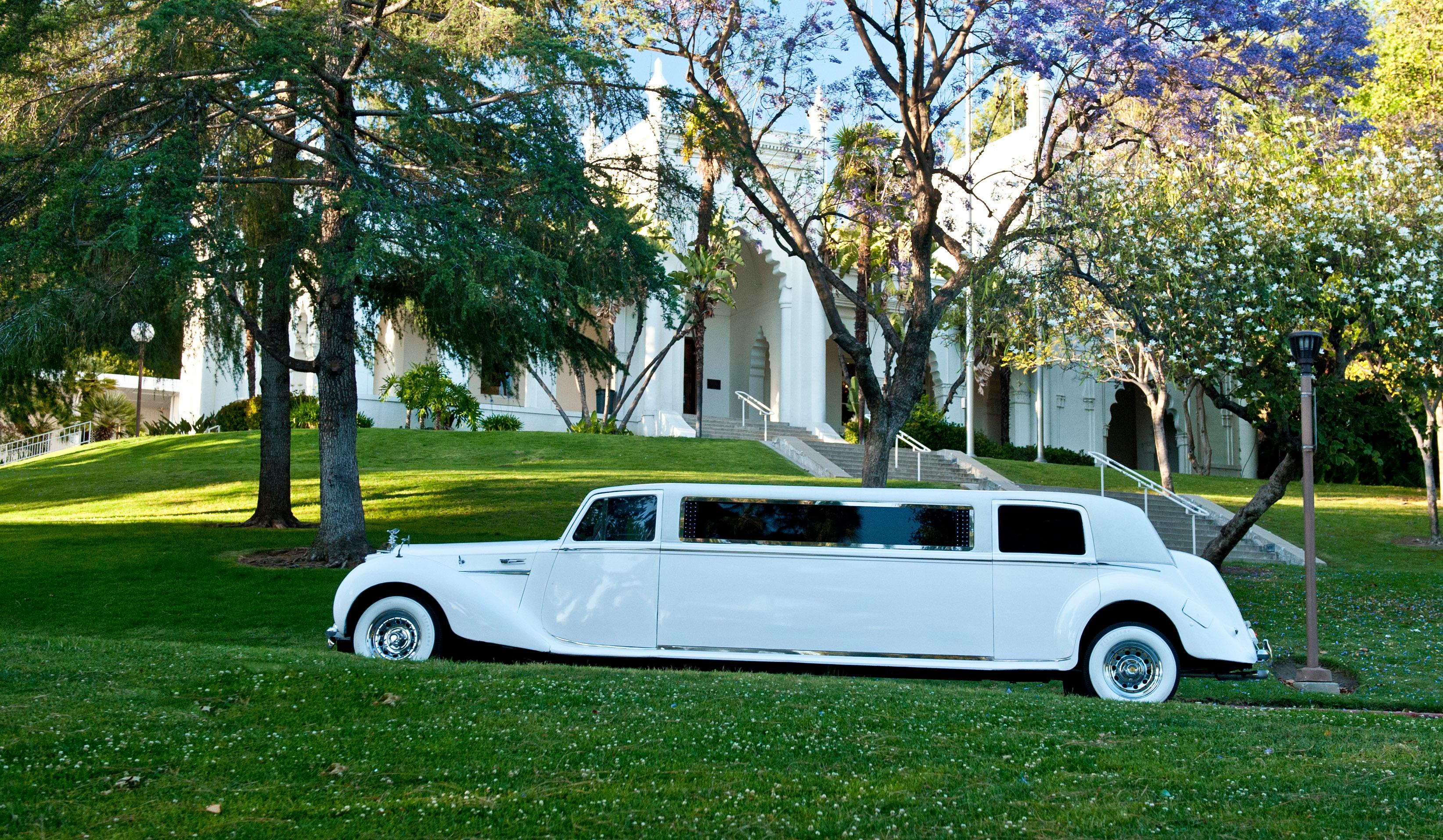 1931 6 Passenger White Rolls Royce Stretch Limousine