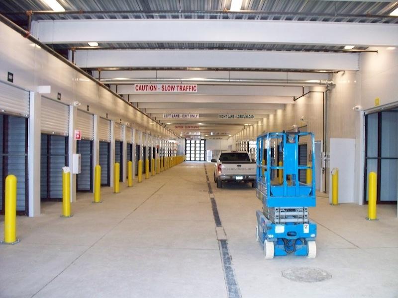 Drive-through facility for loading and unloading in any weather.