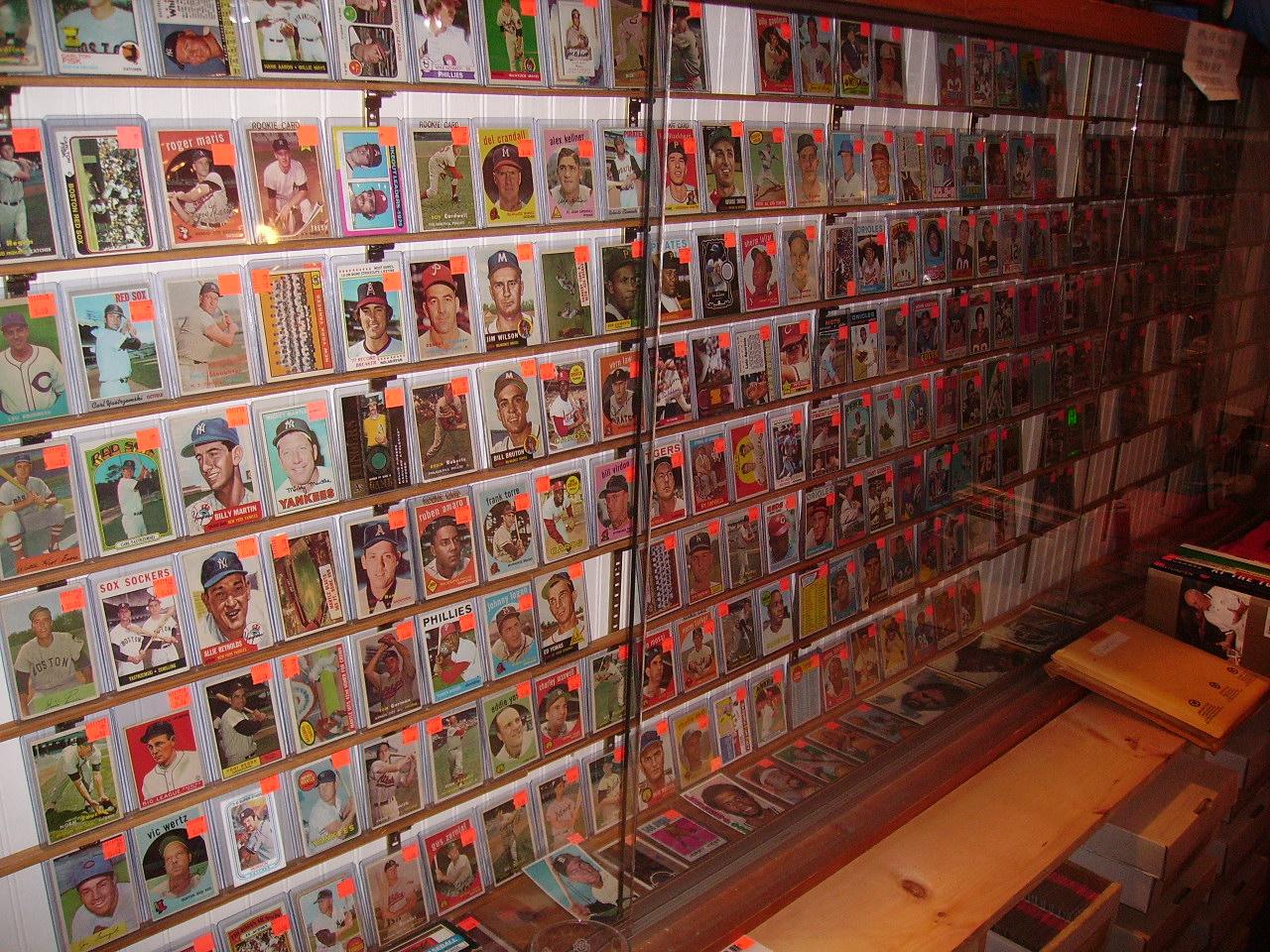 Vintage cards at Big League Dreams