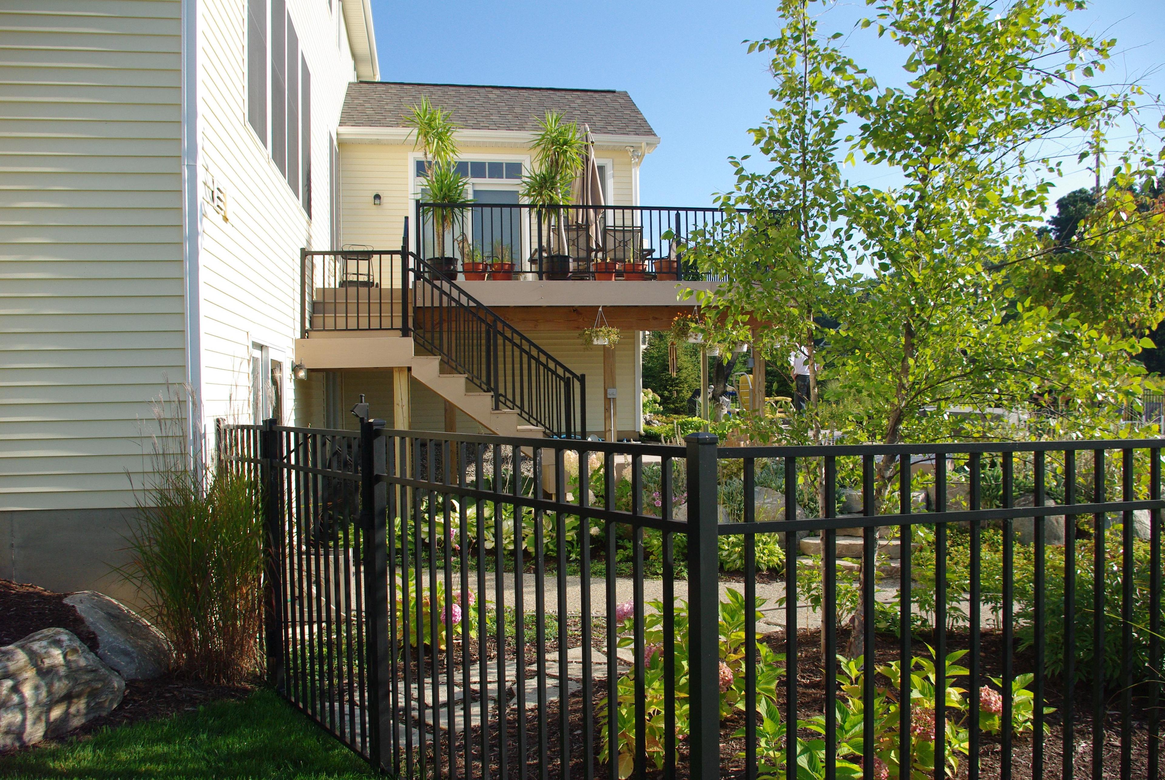 Ornamental Aluminum fence and railing from Fence Consultants