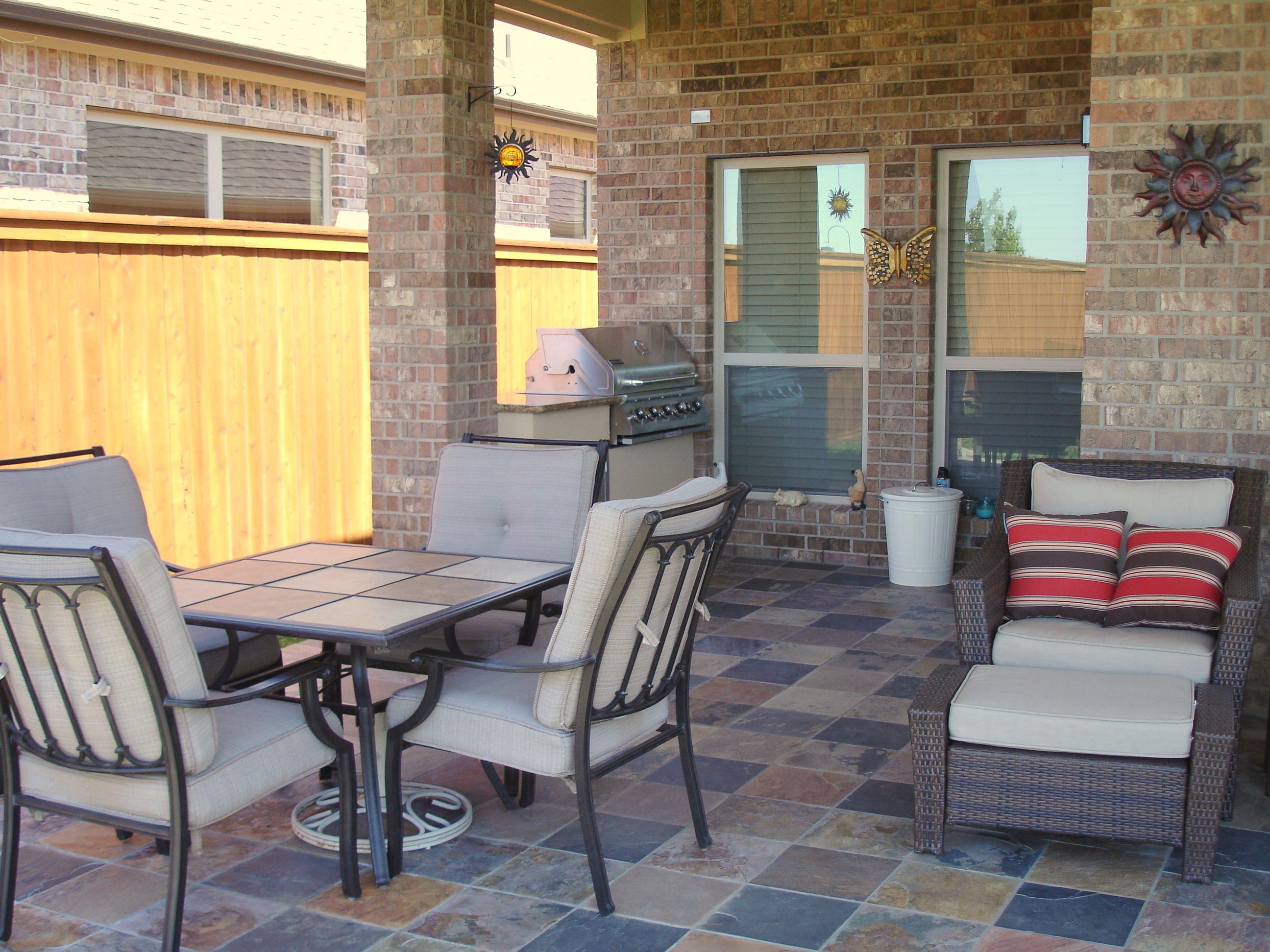 Small outdoor kitchen