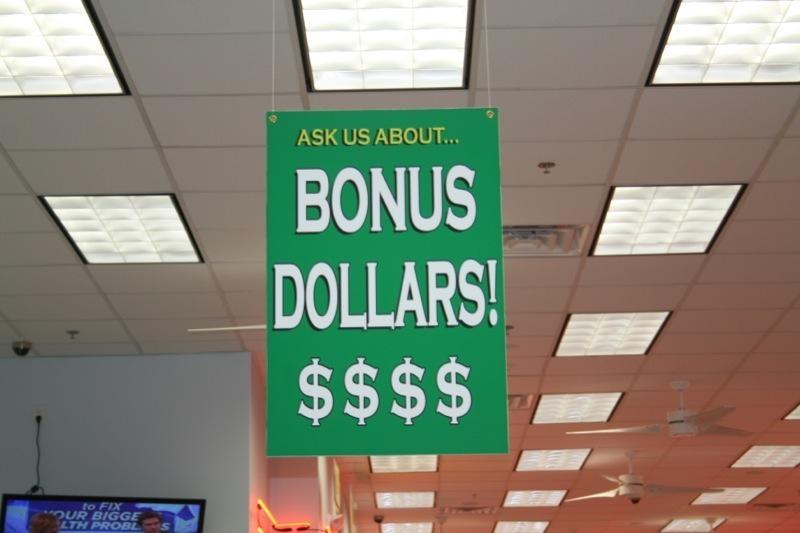 Bonus dollars deal!