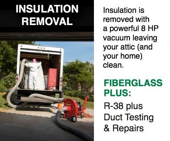 Insulation removal should be done professionally.