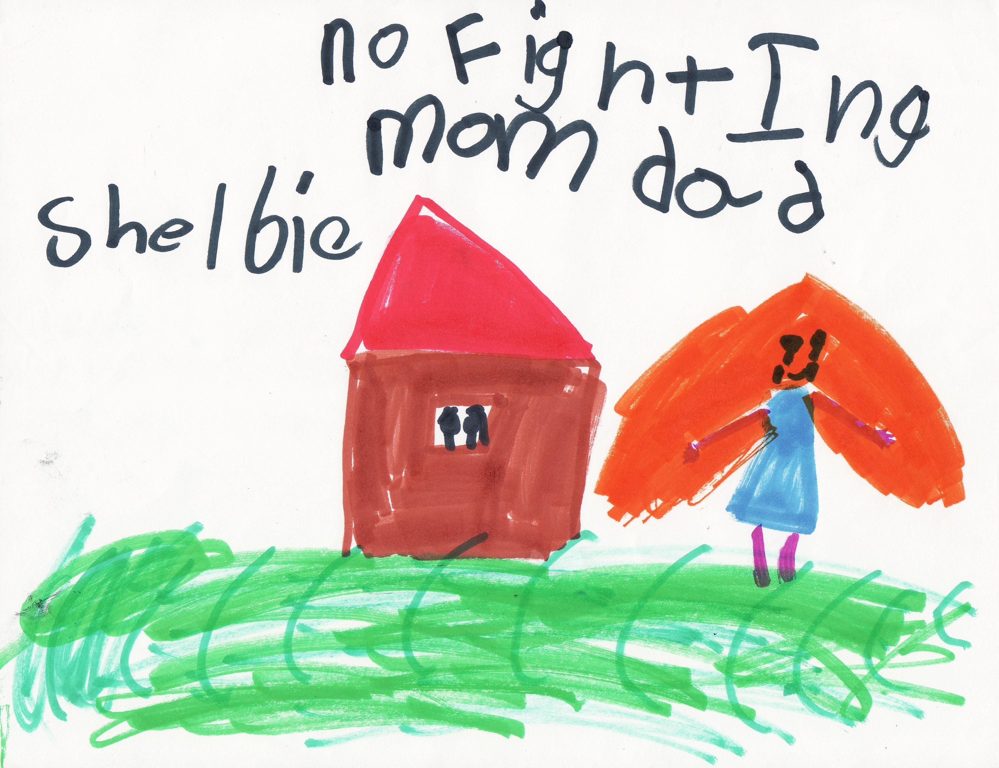 No fighting artwork from Kids' Turn child