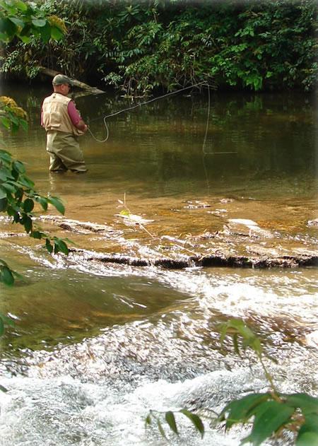 Fly fishing is very popular on the East Fork River.