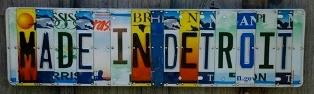 Custom made License Plate Sign