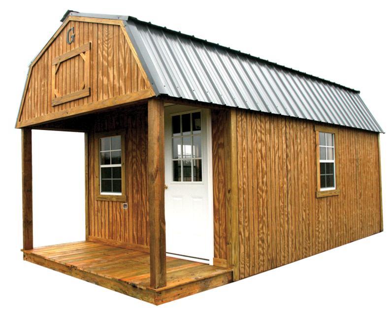 Lofted Barn Cabin without Porch railings