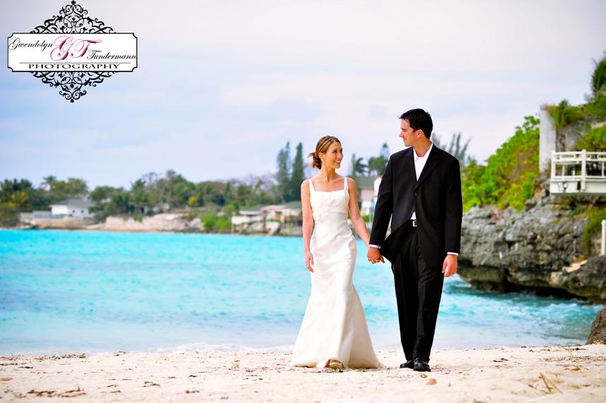 Bahamas destination wedding photos Old Fort Bay