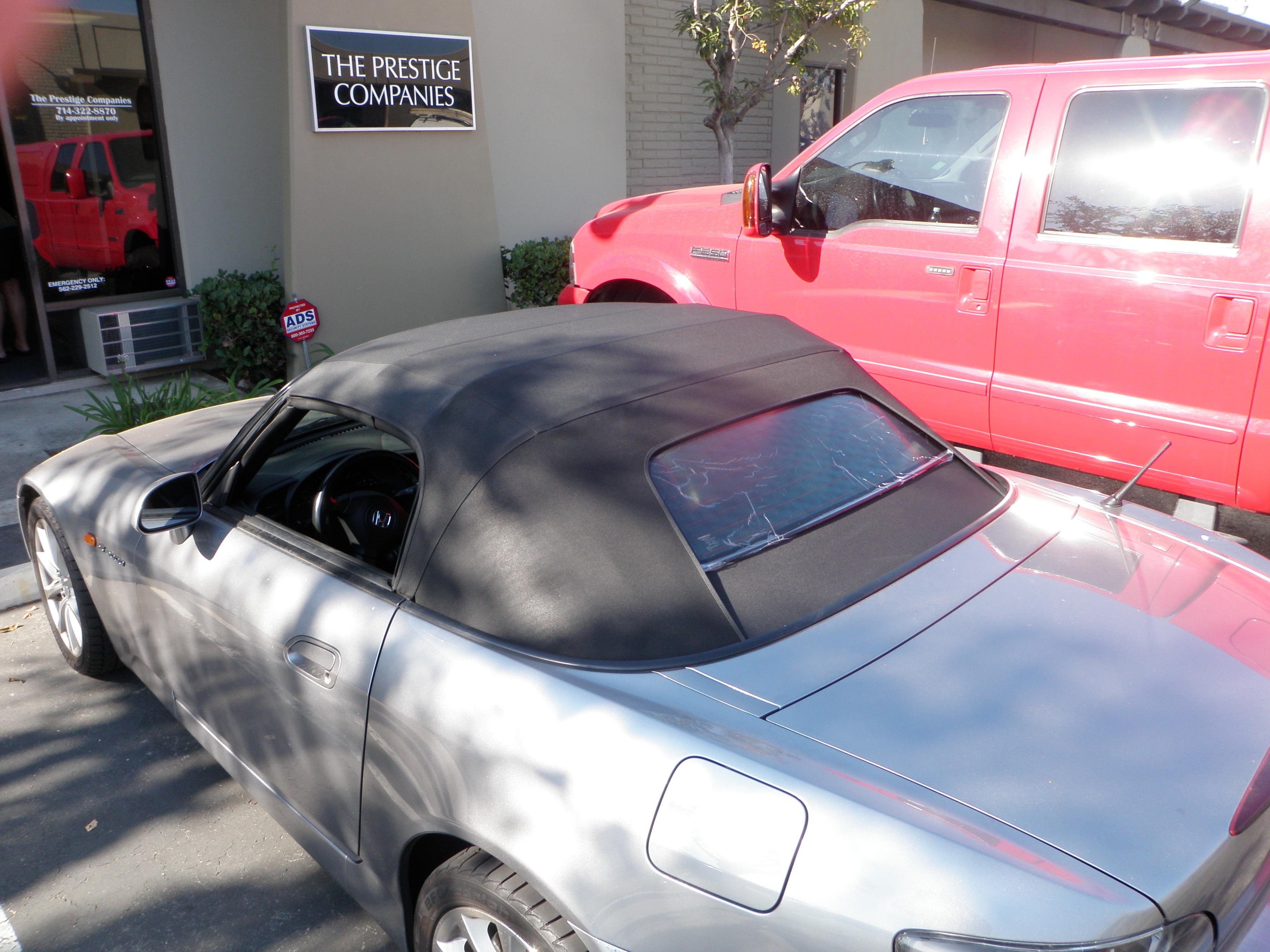 Replacement convertible top by The Prestige Companies Auto Upholstery