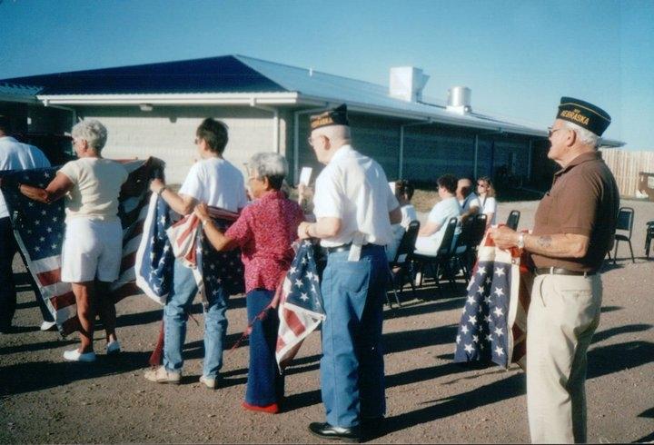 Flag Retirement Ceremony, Early 2000s