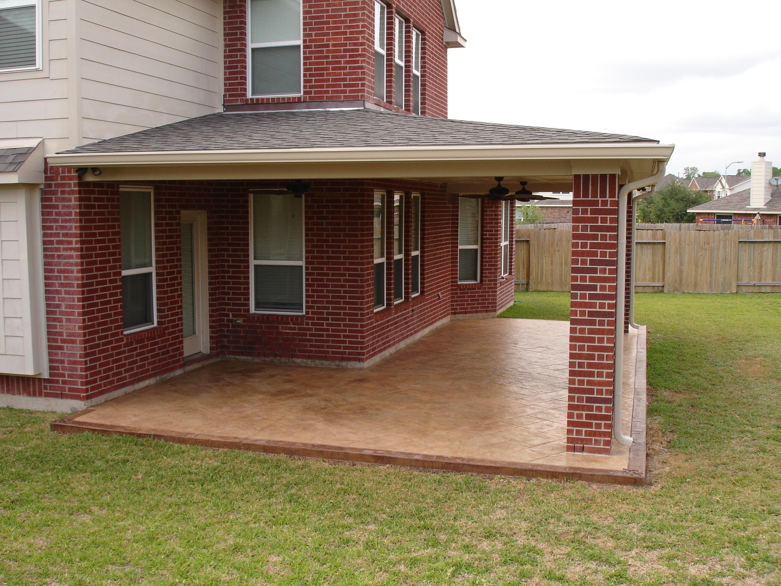 The finished patio cover