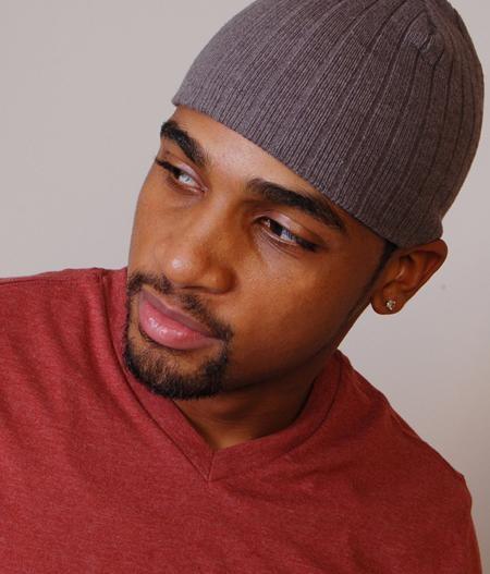 headshot of young black budding actor