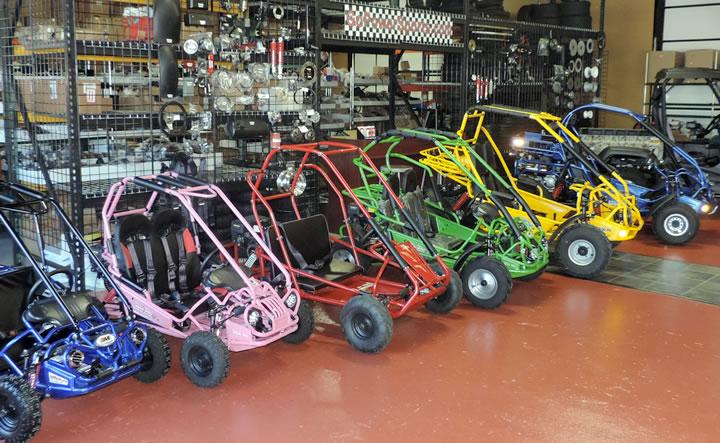 Our current line up of off road go karts