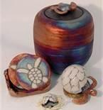 Raku handmade pottery