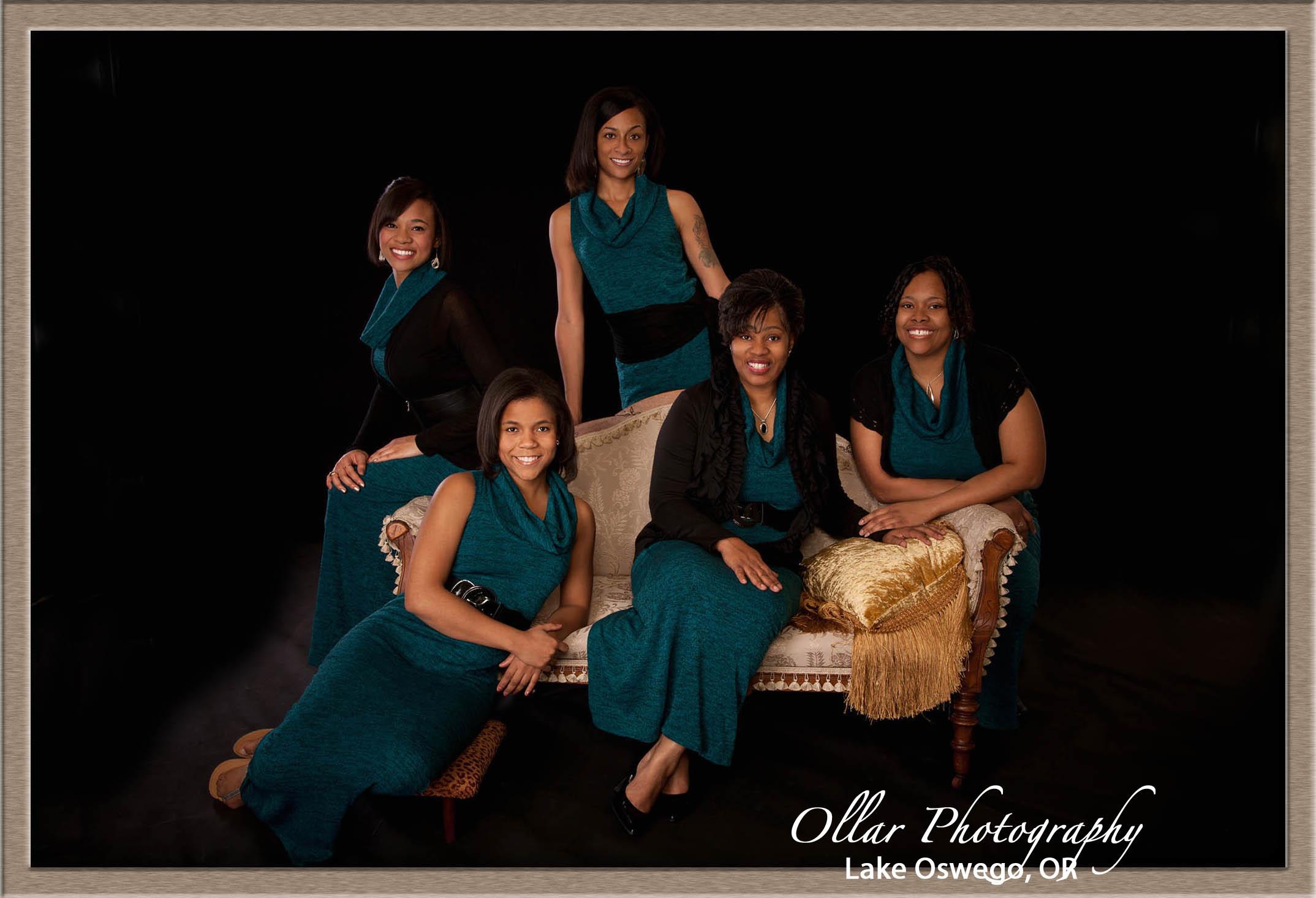 Studio Portrait Photography of Mother and Daughers