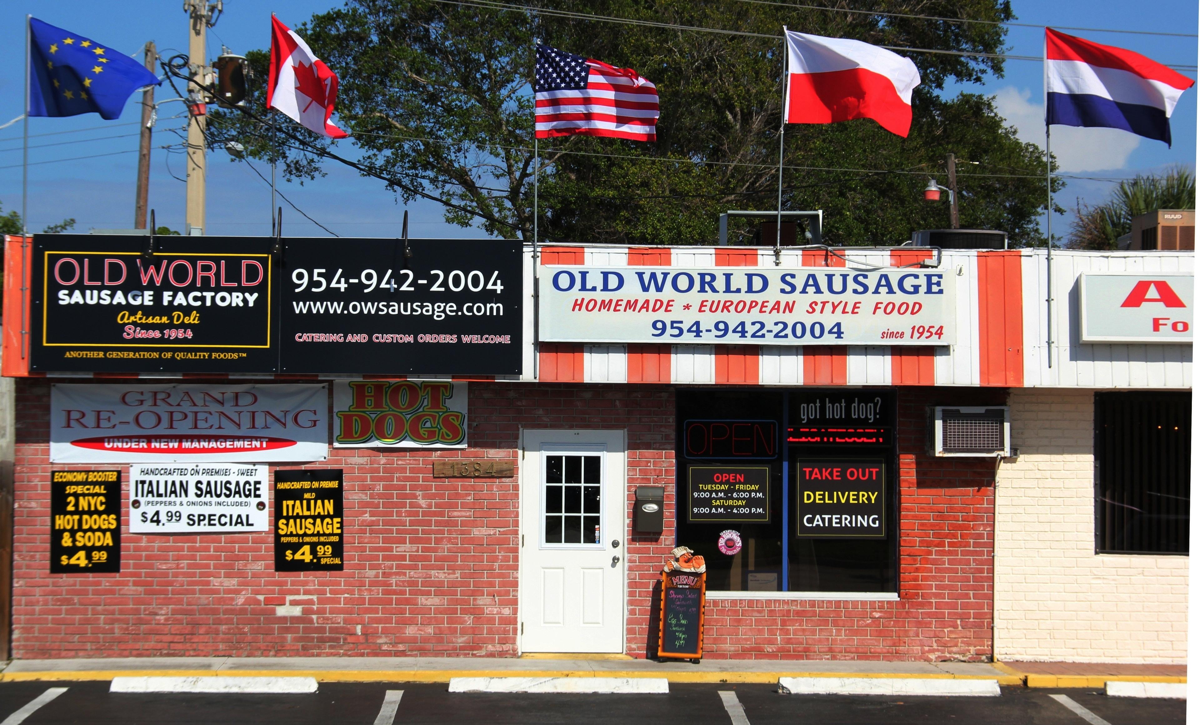 Old World Sausage Factory at Pompano Beach Florida