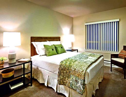 Bedrooms feel roomy and have walk-in closets. Storage units are also available within the building for a nominal fee.