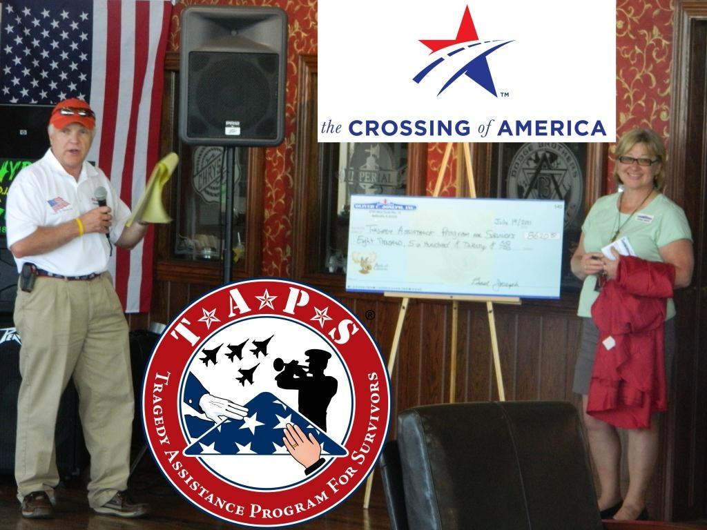 Jeep Crossing of America Oliver C Joseph visit TAPS donation St. Louis to Belleville