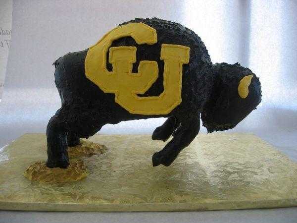 CU Buffalo Ralphie Groom's Cake