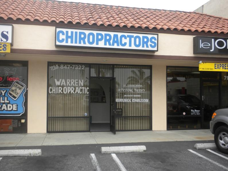 Warren Chiropractic Office View from Parking Lot