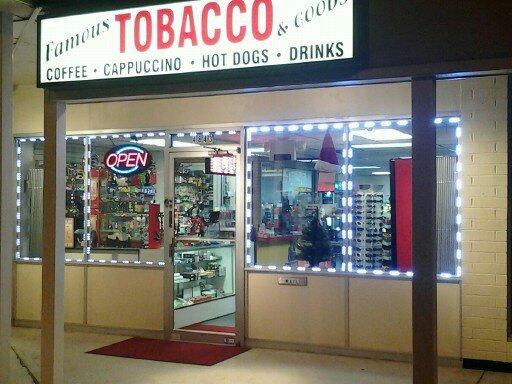 famous tobacco and goods