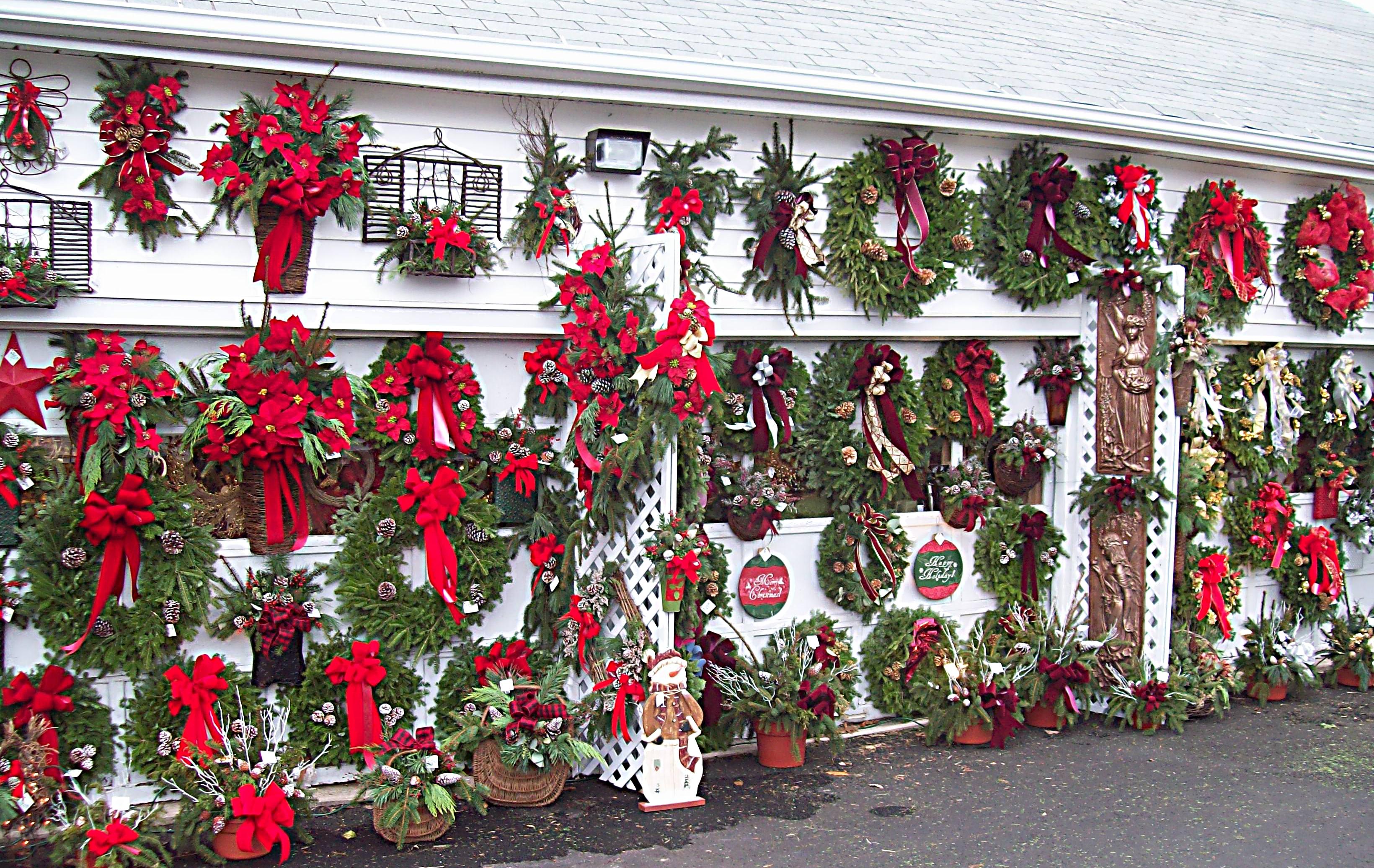 Our storefront in Prospect, CT decorated for the holiday season!