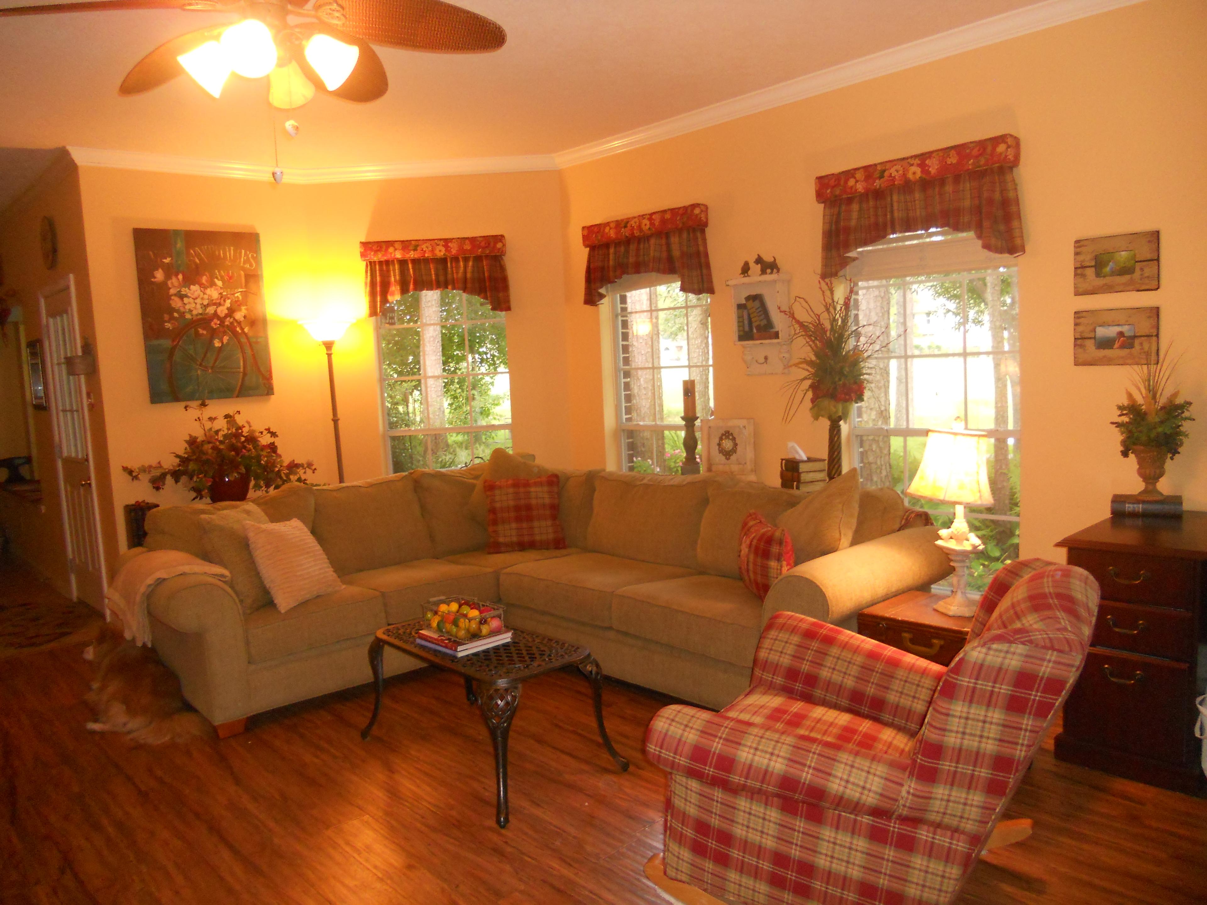 staged family room