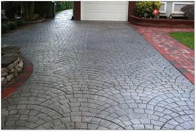 Decorative Stamped Concrete Driveway