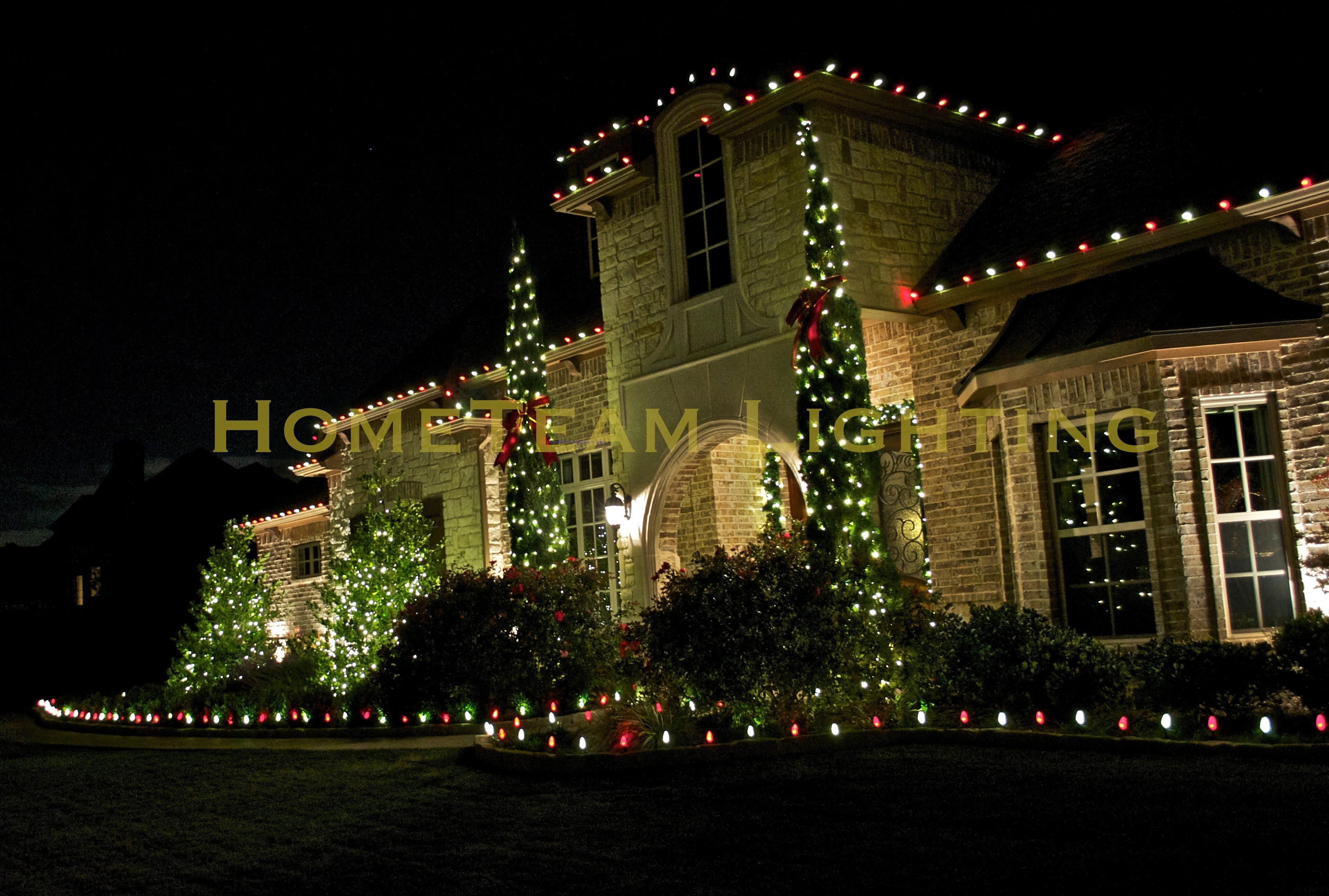 Christmas Lights Installation near Plano, Texas