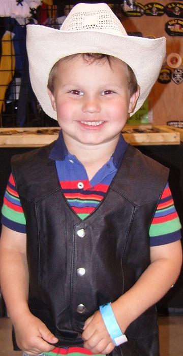 KIDS LEATHER VEST