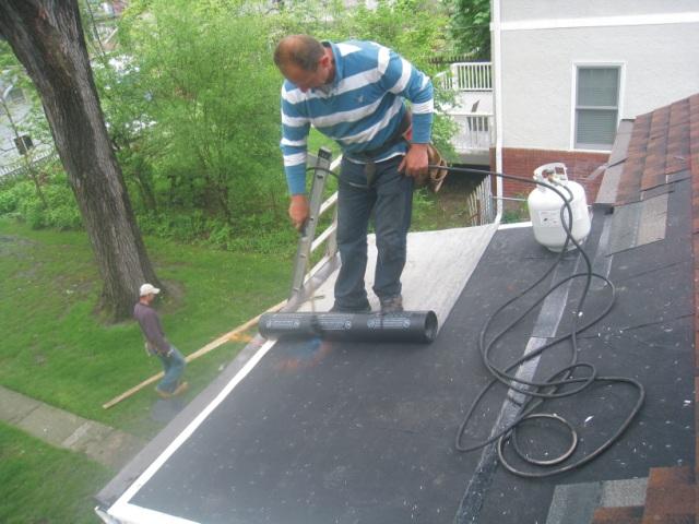 JB Roofing torch down roof installation