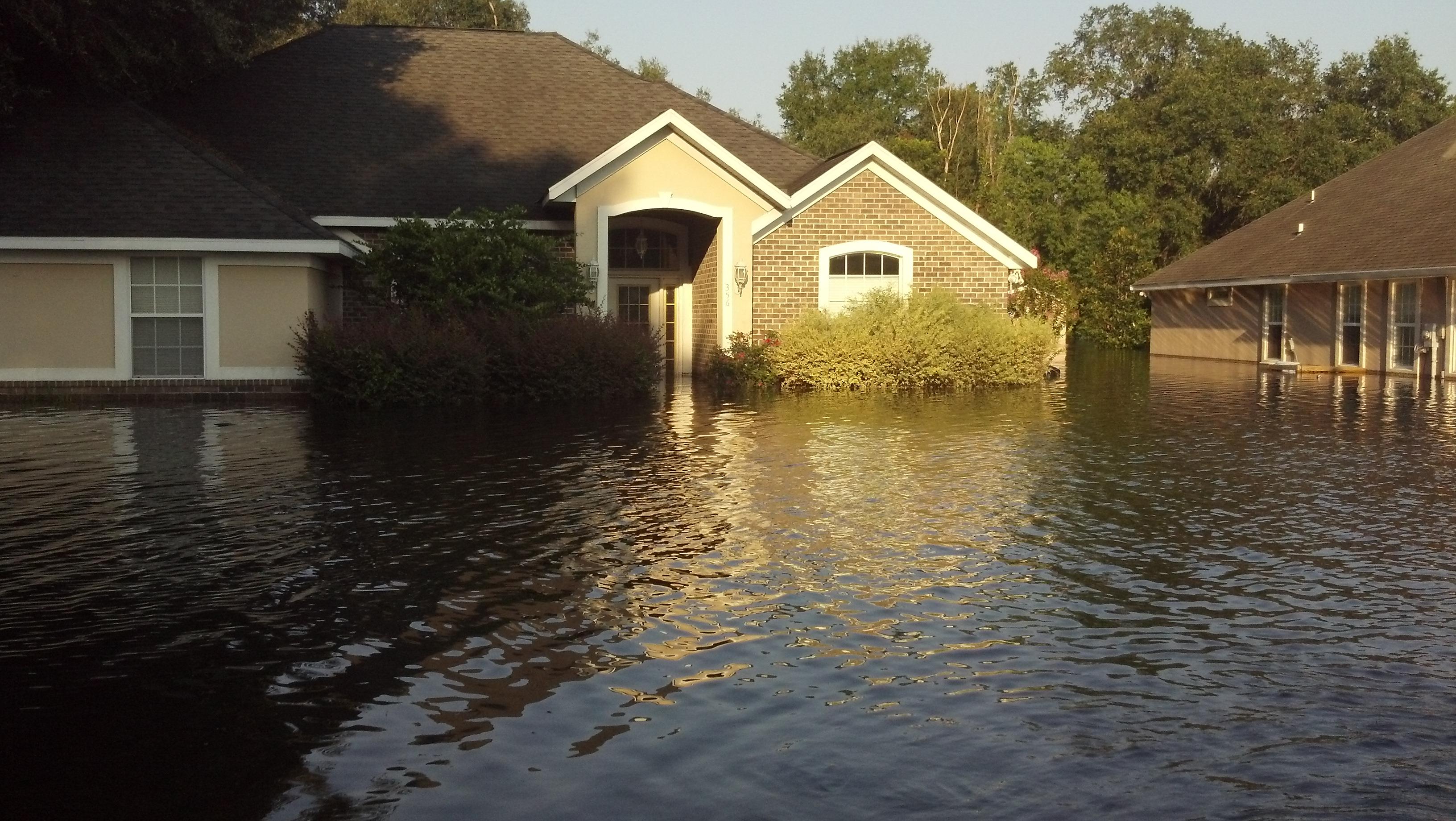 Flash flooding to a home that had 3 feet of water damage.