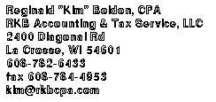 Reginald K Boldon CPA LLC dba RKB Accounting & Tax Service