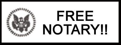 Free Notary Services available to current clients