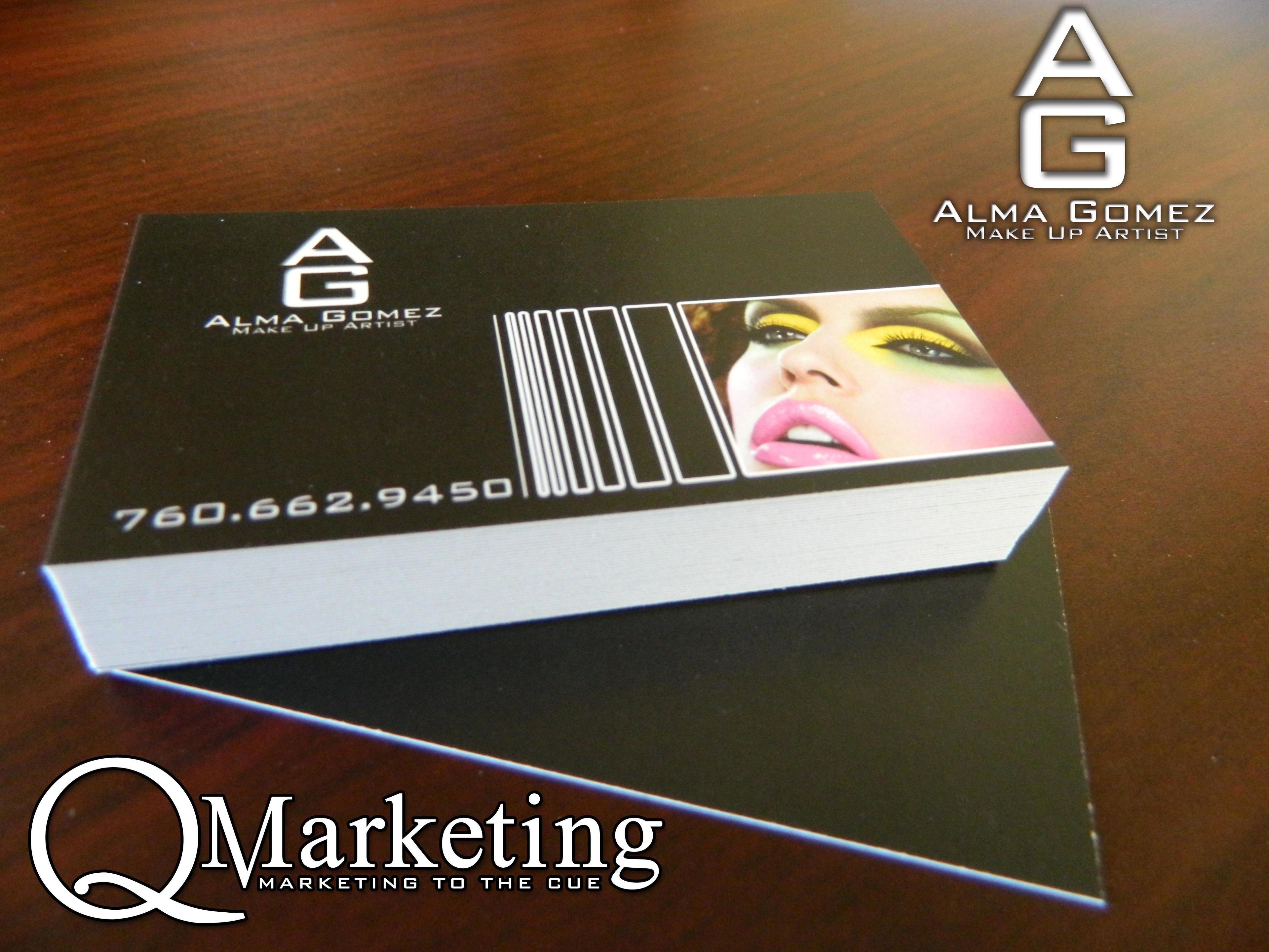 2x3.5 Business Card for Alma Gomez Make Up Artist