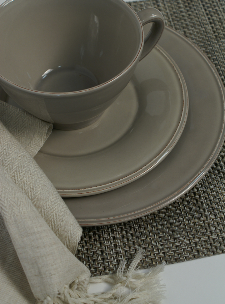 Plateware from Portugal, chic place setting