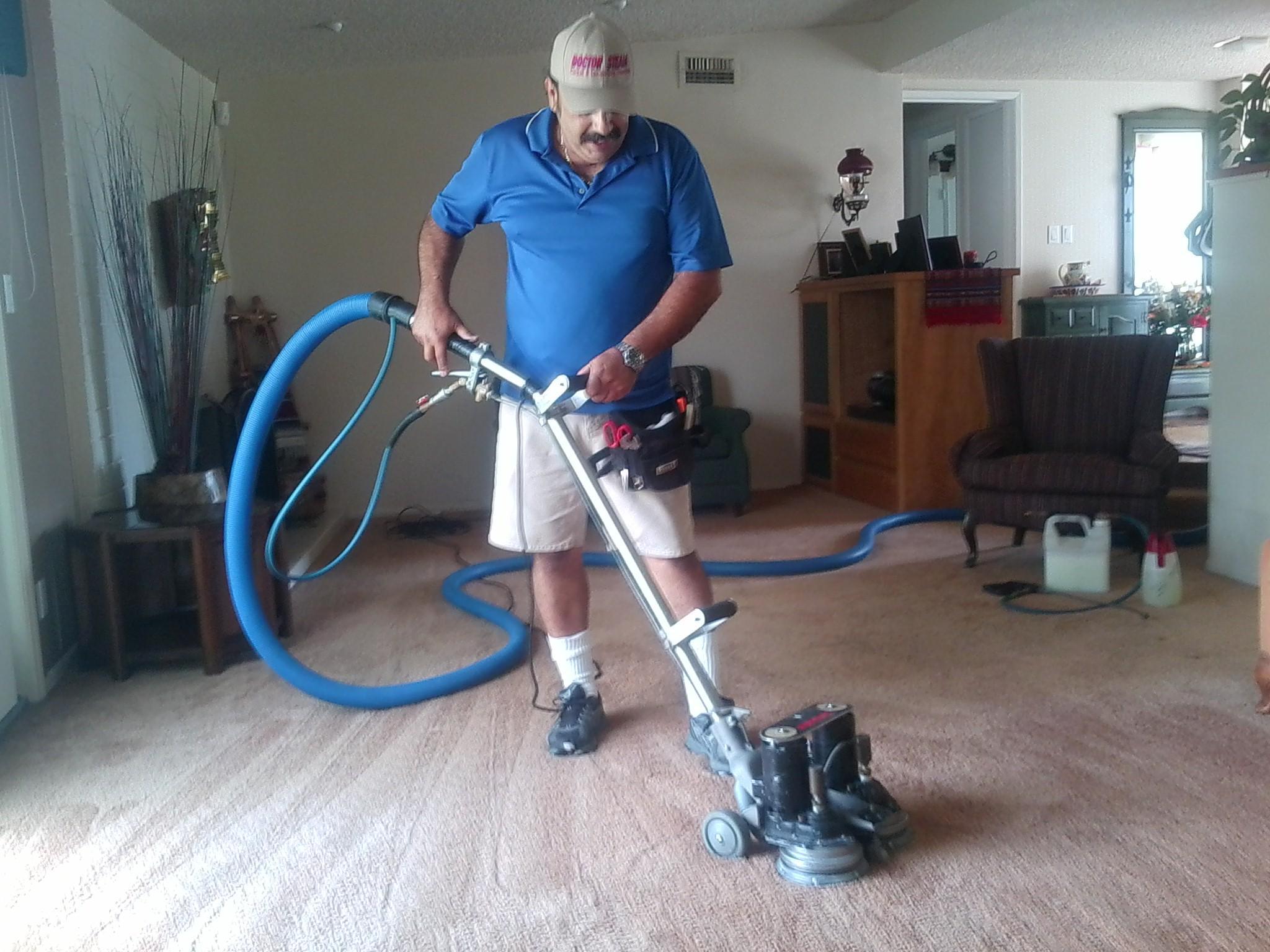 BILL USEING THE ROTO VAC