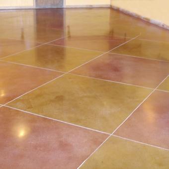 Polished and Stained floor