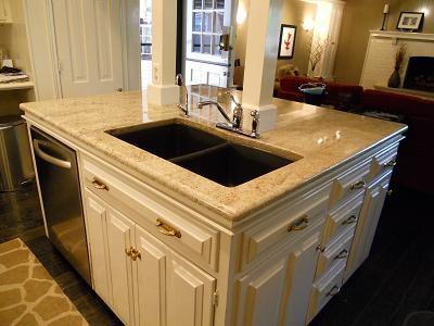 Jacob's Rock Lubbock TX Granite Kitchen Island