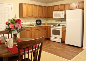 Kitchen of Fleetwood retirement home apartment