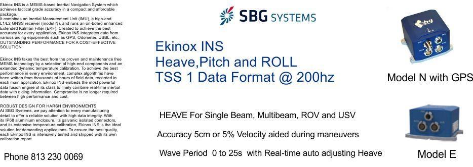 Heave Pitch and roll sensor