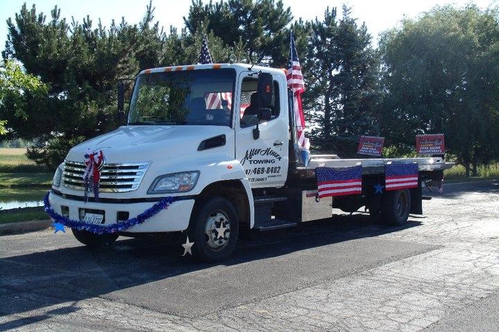 Truck decorated for the parade