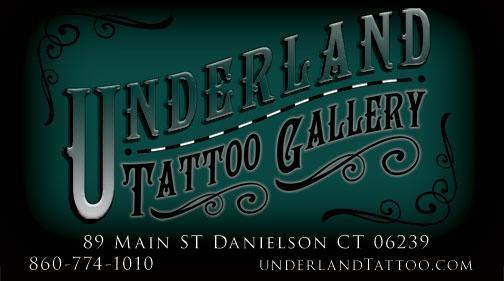 Underland Tattoo gallery Danielson CT 06239