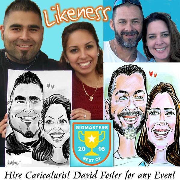 caricaturist David Foster