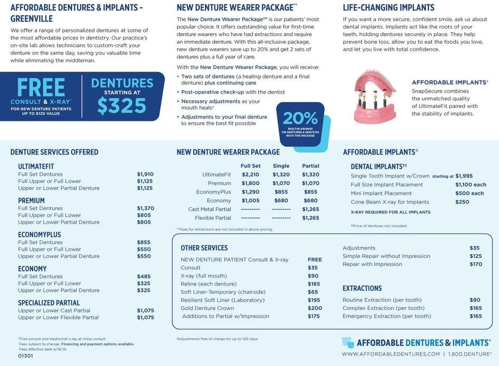 Affordable Dentures & Implants