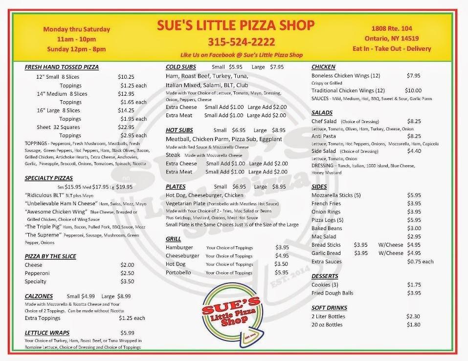 Sue’s Little Pizza Shop