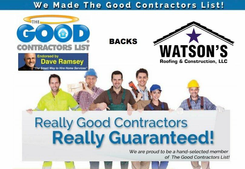 Watson's Roofing & Construction, LLC