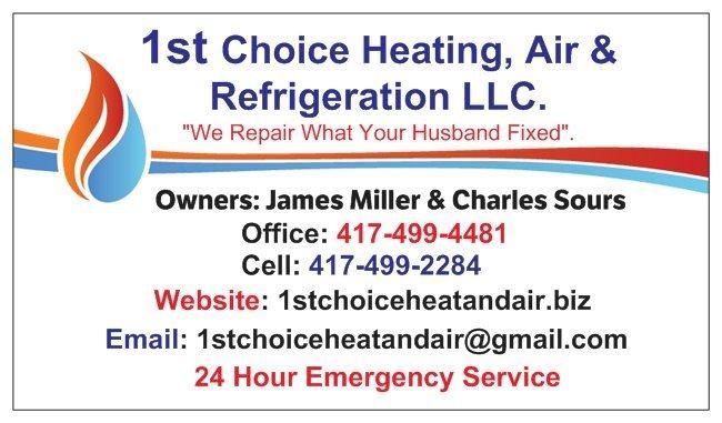 1st Choice Heating Air-Refrig