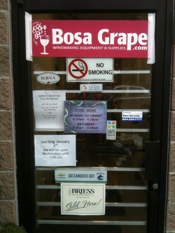 Bosagrape Winery Supplies