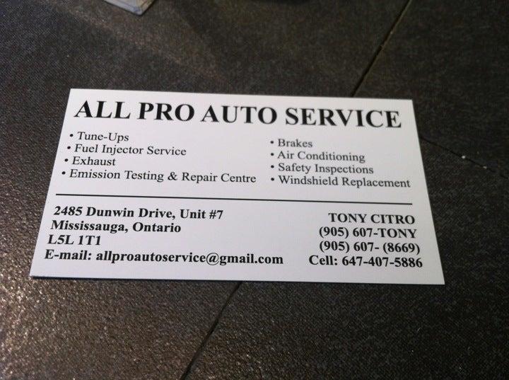 All Pro Auto Service & Glass